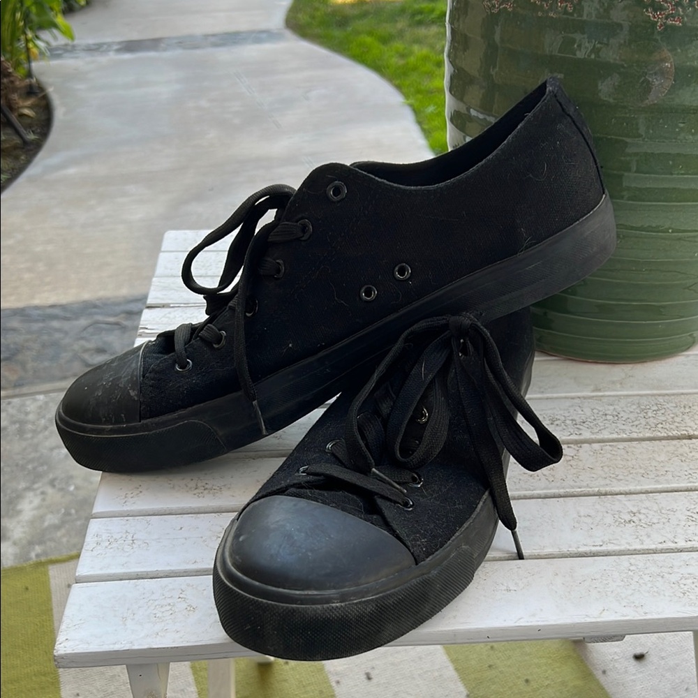Black Canvas Sneakers